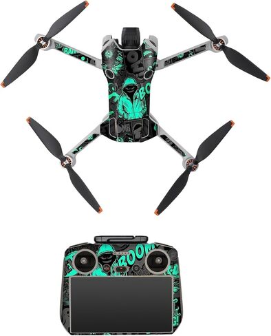 Mavic Mini4 Pro Skin Wrap for DJI Mini 4 Pro Camera Drone Body Arms RC2 جهاز التحكم عن بعد مجموعة كاملة ملصق مائي ملحقات مقاومة للخدش in Saudi Arabia