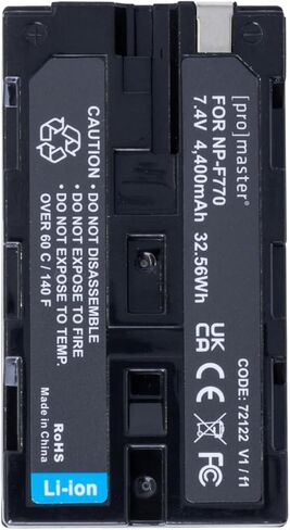 ProMaster Li-ion Battery for Sony NP-F770 with USB-C Charging, (Model 72122) in Saudi Arabia