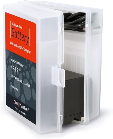 ProMaster Li-ion Battery for Sony NP-F770 with USB-C Charging, (Model 72122) in Saudi Arabia