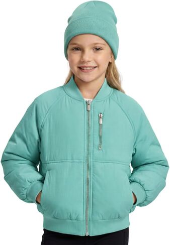 WELAKEN Girls Lightweight Puffer Bomber Jacket – Ultra-Soft Winter Coat with Multiple Pockets in Saudi Arabia