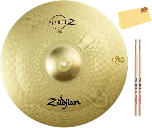 Zildjian Planet Z Complete Cymbal Pack Bundle with Cymbal Bag, Drumsticks, and Austin Bazaar Polishing Cloth in Saudi Arabia