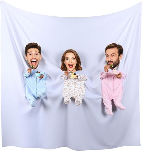 لعبة استحمام الطفل Hahafelt، لعبة Feed Me Baby، أطرف لعبة على الإطلاق من أجل الكشف عن الجنس، وتكشف عن تغذية الدش معصوب العينين، والأنشطة المضحكة، تكشف عن الجنس، لوازم الحفلات، لافتة خلفية للأولاد والبنات (3 مجموعة) in Kuwait