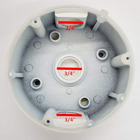 KENUCO CB110 DS-1280ZJ-DM18 Conduit Base for Hik-Compatible Dome Camera DS-2CD2143G0-I, DS-2CD2183G0-I, DS-2CD2185FWD-I (8 Pack V2) in Saudi Arabia
