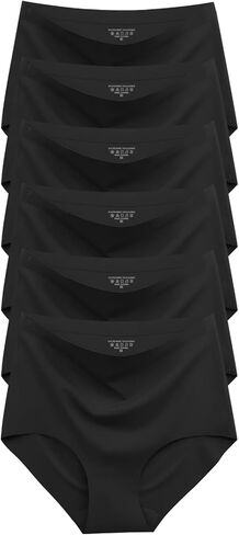 Womens Seamless Underwear High Waisted Full Coverage Briefs No Show Soft Breathable Panties 6 Pack in Kuwait