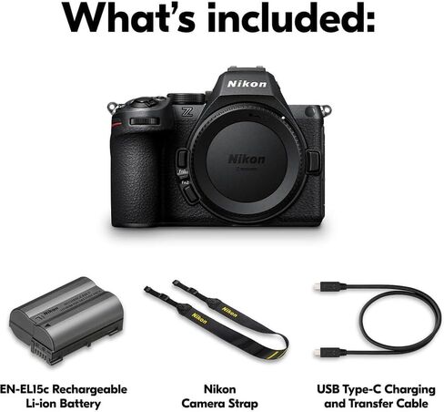 Nikon Z5 II Mirrorless Camera with 24-200mm f/4-6.3 Lens 24.5MP, 128GB Memory, TTL Pro Flash, Filters, Lenses, Case, Tripod, Grip, and More – Pro Photo Bundle (38pc Bundle) in Saudi Arabia