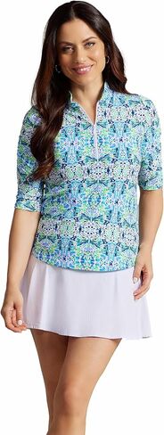Ibkul athleisure ارتداء أشعة الشمس upf 50+ Icefil التبريد-ريدلي طباعة الكوع طول الكوع أعلى 41089 in Saudi Arabia