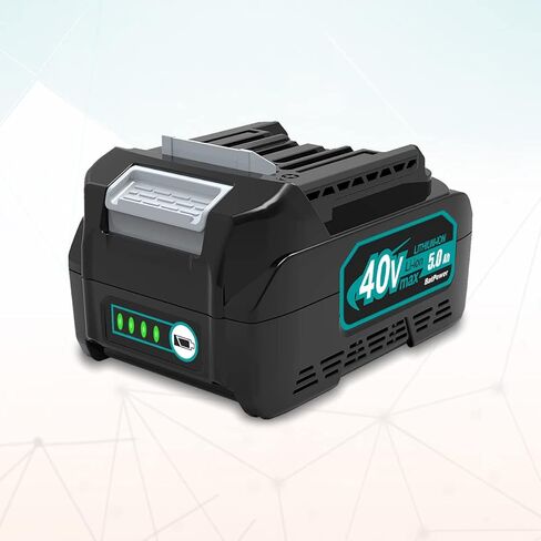 بطارية BatPower 40V 5.0Ah - بديلة لبطاريات ليثيوم ماكيتا XGT 40V BL4040 BL4050F BL4025 in Kuwait