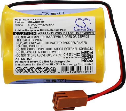 بطارية PRUVA متوافقة مع مضخم الصوت GE Beta SVU، وأجهزة الكمبيوتر الصناعية Fanuc A06، والمنطق القابل للبرمجة Fanuc A06 بقدرة 2200 مللي أمبير في الساعة in Kuwait