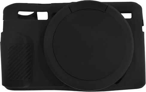 G7X Mark II Camera Case, G7X Removable Lens Cover Silicone Cover for Canon PowerShot G7X ii, G7X Accessories, Lightweight Rubber Soft Silicone Case (Black) in Saudi Arabia
