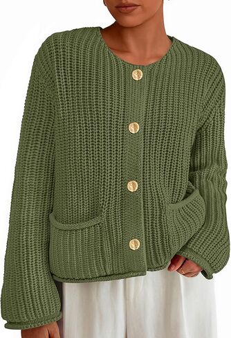 سترات بيتيجاردن كارديجان للنساء 2025 العصرية كبيرة الحجم متماسكة الأزرار الأزرار in Kuwait