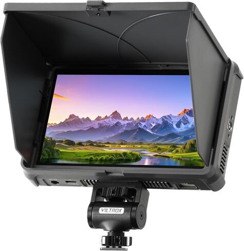 VILTROX Camera Field Monitor Touchscreen Camera Monitor, Full HD 1920x1080 Video Monitoring, 3D Lut, RGB Parade with Sunshade Hood and Battery for Sony Canon Nikon (DC-A1) in Saudi Arabia