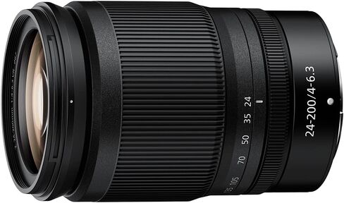 نيكون 20092 NIKKOR Z 24-200 ملم f/4-6.3 VR عدسة تكبير تليفوتوغرافي لحزمة كاميرات Z Mount مع حزمة حماية محسنة CPS لمدة 7 سنوات in Saudi Arabia