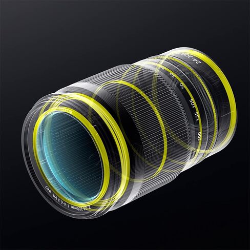 نيكون 20092 NIKKOR Z 24-200 ملم f/4-6.3 VR عدسة تكبير تليفوتوغرافي لحزمة كاميرات Z Mount مع حزمة حماية محسنة CPS لمدة 7 سنوات in Saudi Arabia