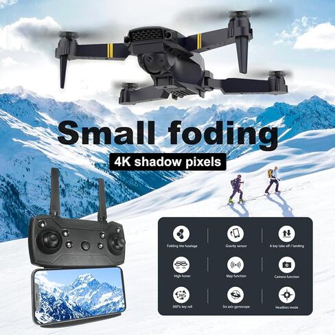 Drone With 1080P Camera for Adults Beginners,Foldable RC Quadcopter, Toys Drone,FPV Video, One Key Start, Headless Mode, Waypoints fly, 360° Flips in Saudi Arabia