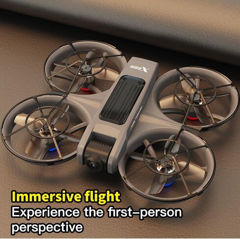 طائرة بدون طيار FPV مع كاميرا ونظارات الواقع الافتراضي، رحلة لمدة 15 دقيقة للمبتدئين FPV Quadcopter وأضواء LED، قلب 360 درجة، محرك بدون فرش، التحكم في السرعة، إقلاع/هبوط بمفتاح واحد، واقي المروحة المدمج، بطاريتان in Kuwait
