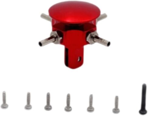 RC Rotor Head with Screws Practical Repair Metal Sturdy Premium Maintenance Lightweight Replacement RC Helicopter Accessories, Silver in Saudi Arabia