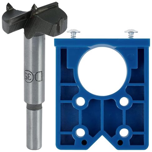 Concealed Hinge Hole Jig 35mm Professional Hinge Drilling Hole Router Jig Sturdy Cutter Guide Woodworking Cutting Template Guide for Cabinet Door in Saudi Arabia