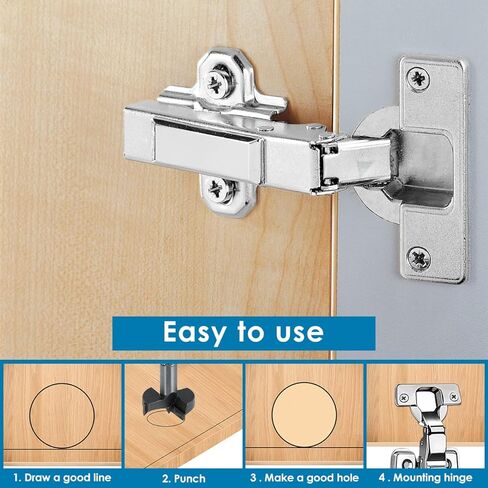Concealed Hinge Hole Jig 35mm Professional Hinge Drilling Hole Router Jig Sturdy Cutter Guide Woodworking Cutting Template Guide for Cabinet Door in Saudi Arabia