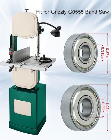 6 Pack Saw Bearings Compatible with Grizzly G0555 Band Saw, Bandsaw Thrust and Guide Bearing Replacement in Saudi Arabia