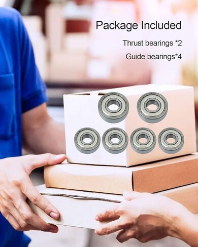 6 Pack Saw Bearings Compatible with Grizzly G0555 Band Saw, Bandsaw Thrust and Guide Bearing Replacement in Saudi Arabia