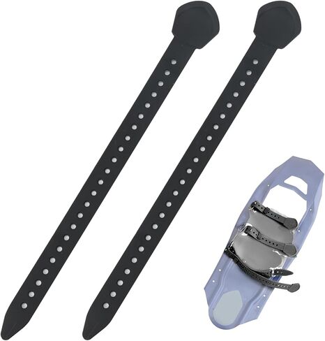 استبدال ربطات أحذية الثلج لمجموعة أشرطة أحذية الثلوج الكلاسيكية MSR، أشرطة أحذية الثلوج لأحذية الثلوج MSR Denali Evo Ascent، قطعتان من أشرطة كعب أحذية الثلج، أسود (18 بوصة) in Kuwait