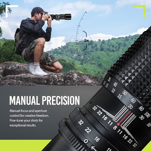 High-Power 500mm f/8 Manual Telephoto Lens for Olympus OM-D, E-M1, E-M5, E-M10, Pen-F, E-PL7, E-PL8, E-P5, E-PL5, E-PM1, E-PM2, E-P1, PL1, PL2, PL3, PL6, PL7, PL8 Cameras in Saudi Arabia