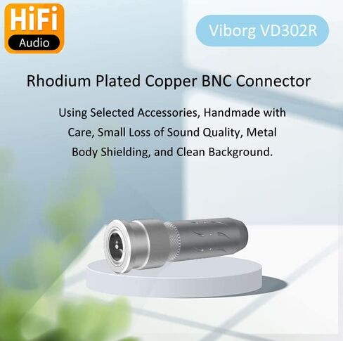 فيبورغ BNC موصل VD302R النحاس النقي مطلي BNC RF موصلات محورية ذكر التوصيل BNC كابل فيديو HD SDI موصل 75-5 BNC التوصيل ل CCTV، SDI، HD-SDI، كاميرا الأمن، معدات الصوت HiFi in Kuwait