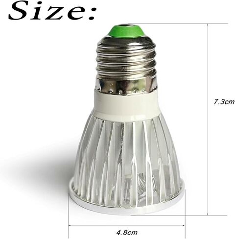 E26 E27 مصباح كشاف بالأشعة تحت الحمراء (5X 3Watt LED)، مصباح الأشعة تحت الحمراء 940 نانومتر، لتعزيز الرؤية الليلية لكاميرات الأمن بالأشعة تحت الحمراء، لصور المراقبة الواضحة لكاميرات المراقبة في الليل (940 نانومتر) in Kuwait
