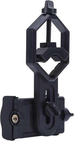 Cellphone Telescope Adapter Mount, Lightweight and Portable, Easy Operation, Compatible with Telescopes, Binoculars, Monoculars, with Bracket Connection Hole for Tripod Use in Saudi Arabia