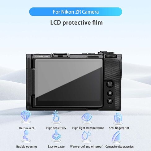 [3 عبوات] واقي شاشة لهاتف Nikon ZR، طبقة واقية عالية الدقة، صلابة 6 ساعات، خدش، مضاد لبصمات الأصابع، فيلم واقي لكاميرا Nikon ZR (ليس زجاجًا مقسى) in Kuwait