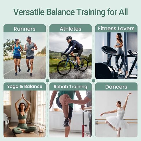 Ankle Balance Board for Sprained, Portable Foot Strengthener with Storage Bag, Wooden Single Leg Balance Board for Stability Training in Saudi Arabia