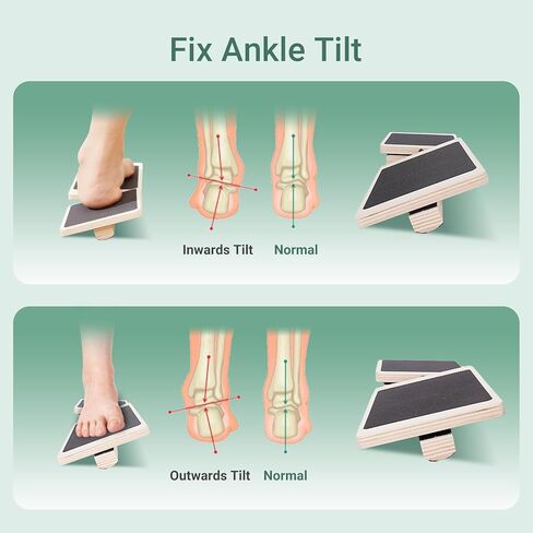 Ankle Balance Board for Sprained, Portable Foot Strengthener with Storage Bag, Wooden Single Leg Balance Board for Stability Training in Saudi Arabia