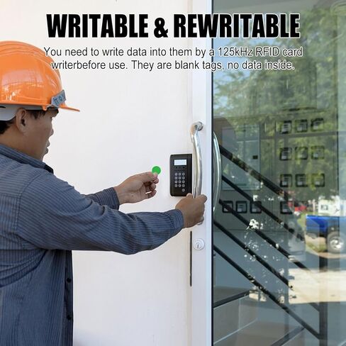 125 كيلو هرتز RFID Key Fob، 50 قطعة قابلة لإعادة الكتابة T5577 مفتاح Fob Proximity Access Tag Duplicator Keyfobs Keyfobs ID Card Token Tag Entry Access System Control System لكاتب RFID (متعدد الألوان) in Saudi Arabia