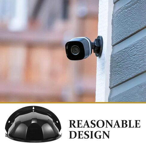غطاء كاميرا أمان خارجي من Zerodeko مصنوع من البلاستيك المقاوم للمطر مع واقي أسود سميك مقاوم للماء للمراقبة الخارجية in Saudi Arabia