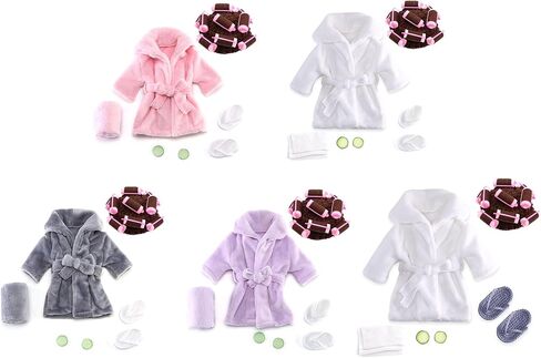 Baby Photo Bath Robe Headwrap Plush Bathrobe Towel Infant Costume Photostudio Posing Suit Newborns Shower Gift Newbo in Saudi Arabia