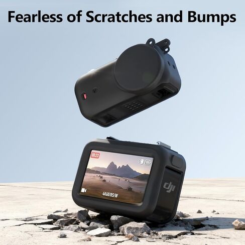 ملحقات دي جي آي أوسمو نانو، غطاء سيليكون لكاميرا دي جي آي أوسمو نانو، غطاء USB محفوظ، حماية كاملة، لا خوف من الخدوش والصدمات، أسود in Kuwait