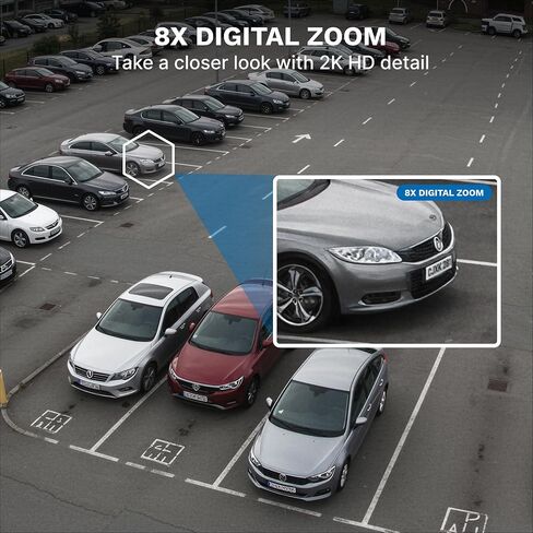 كاميرا مراقبة خارجية Optima X3 Pro، بدقة 4K HD، تكبير رقمي 8X، اكتشاف الإنسان بالذكاء الاصطناعي، PTZ، رؤية ليلية ملونة، سهلة التركيب، سلكية أو لاسلكية، مقاومة للطقس، بدون اشتراك in Saudi Arabia