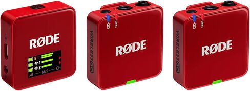 RØDE Wireless GO (Gen 3) – Compact Wireless Mic – Pristine Audio, 32-bit Float Recording, Automatic Level Control, for Phones, Cameras and Computers (Red) in Saudi Arabia