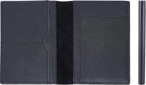 Star Vista Albater Leather Travel Passport Holder ، تصميم الحد الأدنى ، علبة جلد العجل للنساء والرجال - محفظة جواز سفر ضئيلة ، Bifold ، حظر RFID ، مع حامل Airtag ، العسل in Saudi Arabia