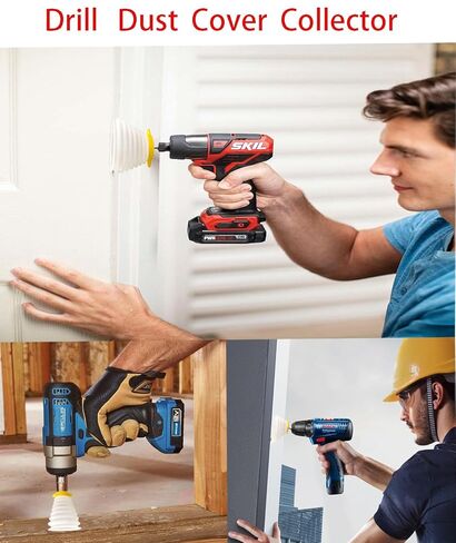 Electric Drill Dust Cover Collector - NeilBee Drilling Holes Dust Catcher Bowl, Silicone Electric Hammer Dustproof Cover, Home Improvement Tools Dustproof Accessories for Cordless Drill in Saudi Arabia