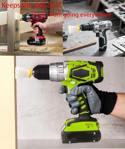 Electric Drill Dust Cover Collector - NeilBee Drilling Holes Dust Catcher Bowl, Silicone Electric Hammer Dustproof Cover, Home Improvement Tools Dustproof Accessories for Cordless Drill in Saudi Arabia
