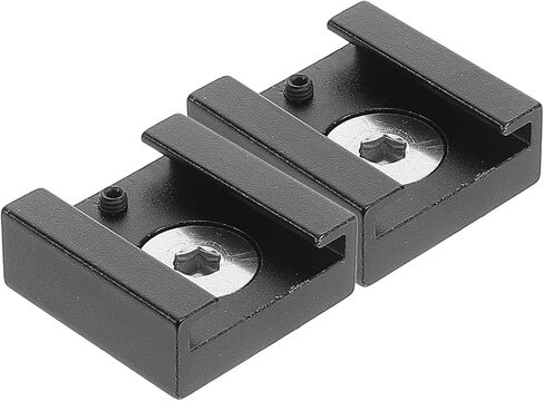 NUOBESTY Metal Adjustable Hot Shoe Mount Adapter with 1/4 Inch Screw 2pcs Camera Hot Shoe Extension Bracket for DSLR Photography Accessories, Black in Kuwait