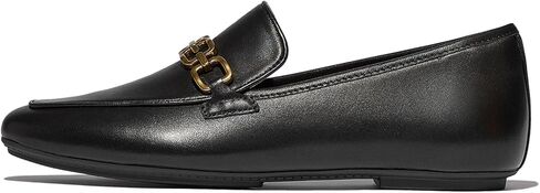 FitFlop Women's Delicato Square-Chain Soft Leather Loafers in Saudi Arabia
