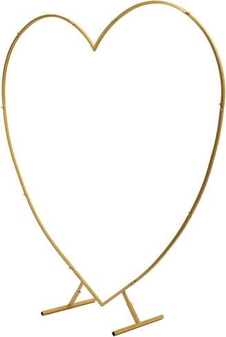 إطار قوس الزفاف الذهبي الفاخر - 200 × 50 × 210 سم أنبوب مربع عالي التحمل 20 + 25 مم | حامل خلفية للحدث قابل للتعديل لديكور الحفل in Kuwait