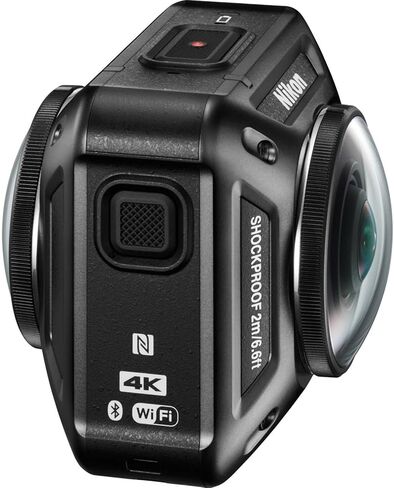 Nikon KeyMission 360 4K Action Camera Bundle with Dual-Lens 360 Recording, Electronic Vibration Reduction Design for Sports and Adventure Video + 64GB Card + 50-in-1 Accessory Kit + More (66 Pc. Kit) in Saudi Arabia