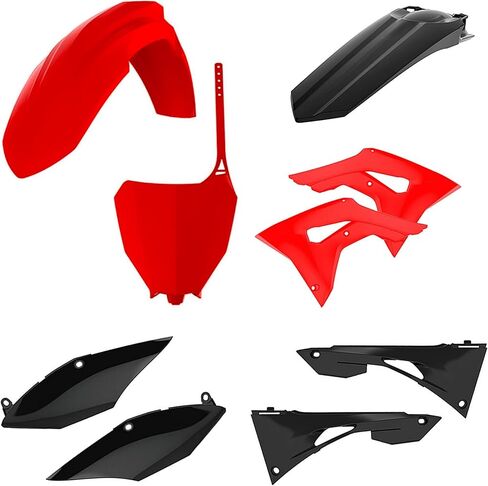 Polisport Motocross (MX) Replica Plastic Kit for Honda CRF 450R (2017-20) – OEM Quality, Durable, Flexible & Perfect Fit – Black in Saudi Arabia