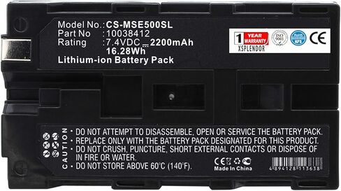 بطارية بديلة للكاميرا الحرارية لـ MSA Evolution 5200، Evolution 5000 PN 10038412 2200 مللي أمبير في الساعة in Kuwait