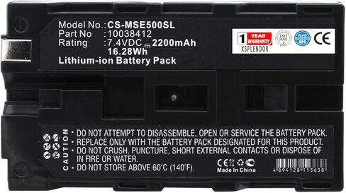 بطارية بديلة للكاميرا الحرارية لـ MSA Evolution 5200، Evolution 5000 PN 10038412 2200 مللي أمبير في الساعة in Kuwait