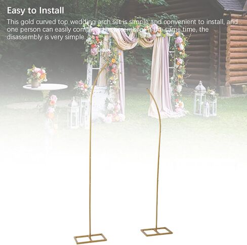 إطار خلفية على شكل قوس زفاف، مناسب لحفلات الزفاف وأعياد الميلاد والذكرى السنوية وحفلات التخرج والمناسبات الأخرى 2.4 م in Kuwait