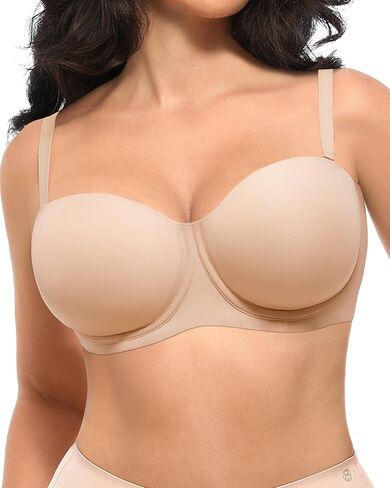 SHAPELLX Women's Minimizer Bra Convertible Strapless Underwear with Underwire Full Coverage Push Up Bras for Plus Size in Saudi Arabia